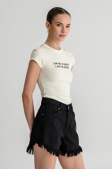 Εφαρμοστό t-shirt με print