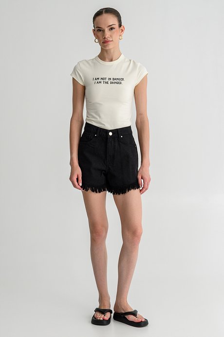 Εφαρμοστό t-shirt με print