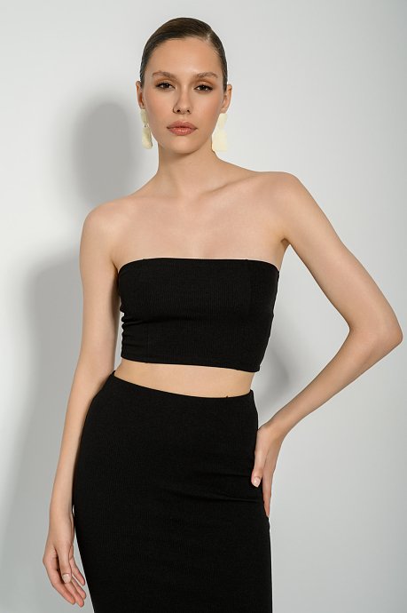 Strapless ριπ κροπ τοπ