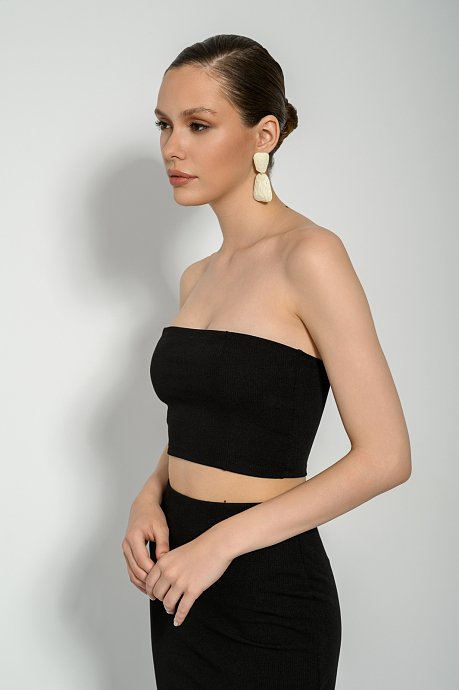 Strapless ριπ κροπ τοπ