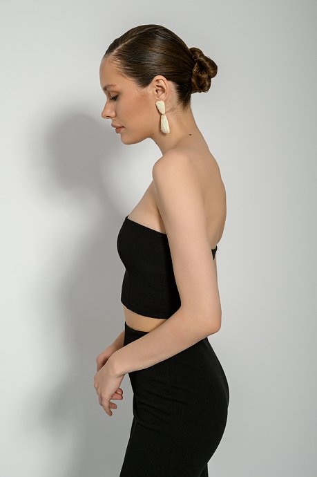 Strapless ριπ κροπ τοπ