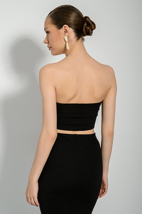 Strapless ριπ κροπ τοπ