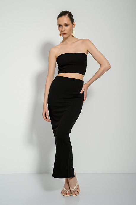 Strapless ριπ κροπ τοπ