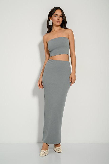 Strapless ριπ κροπ τοπ