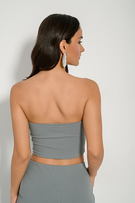 Strapless ριπ κροπ τοπ
