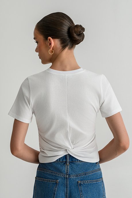 Μεσάτο t-shirt με σχέδιο κοχύλι και σούρες