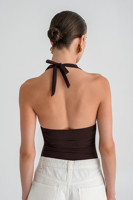 Halter λύκρα κορμάκι