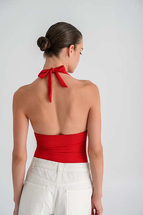 Halter λύκρα κορμάκι