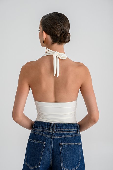 Halter λύκρα κορμάκι