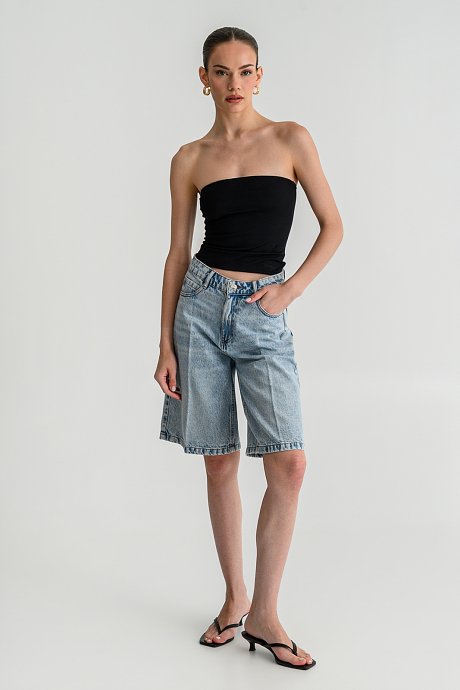 Strapless lycra bandeau top