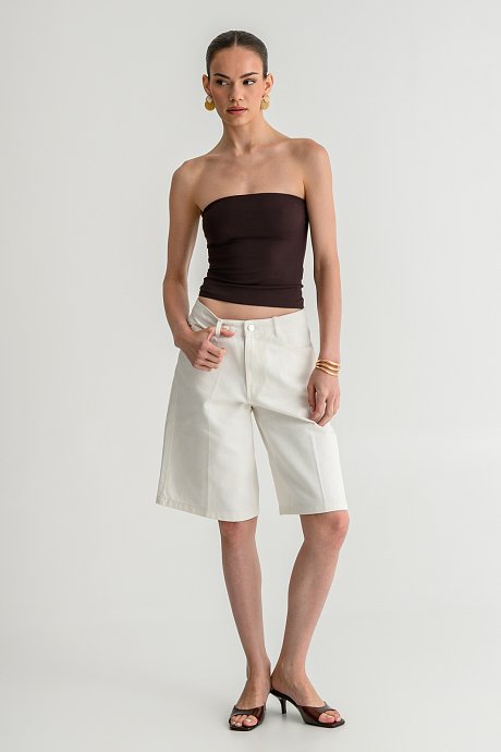 Strapless lycra bandeau top
