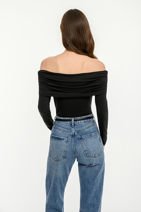 Off shoulder top with shirring details