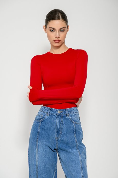 Lycra top with long sleeves