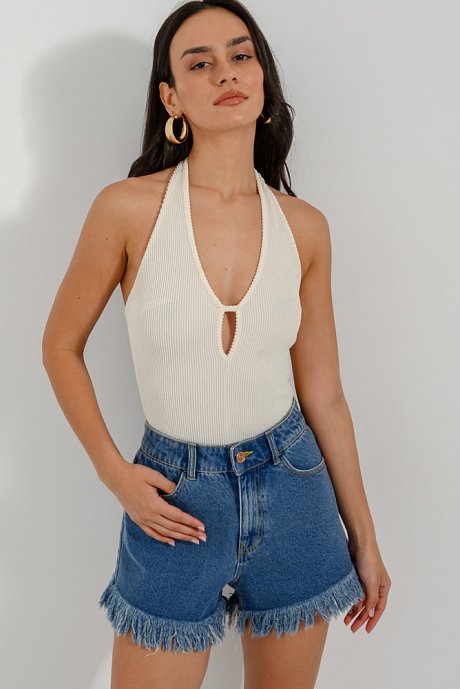 Bodysuit with cut out detail