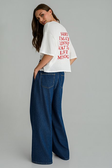 Oversized t-shirt με τύπωμα