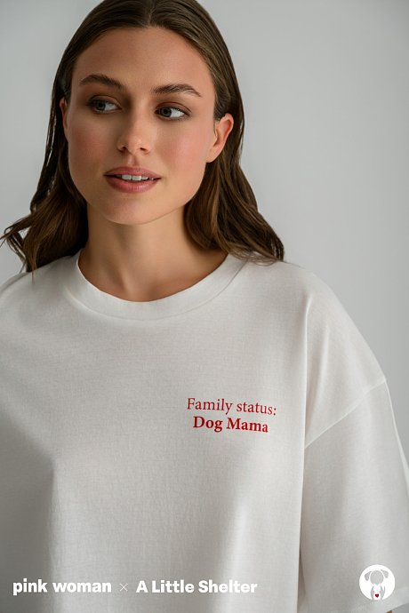 Oversized t-shirt με τύπωμα