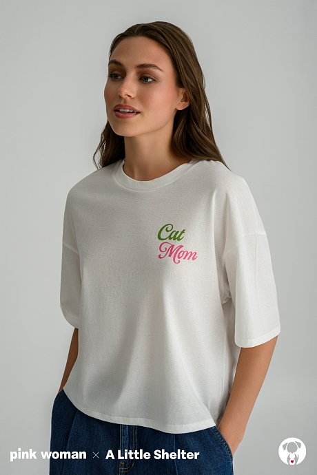 Oversized t-shirt με τύπωμα