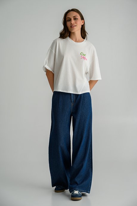 Oversized t-shirt με τύπωμα