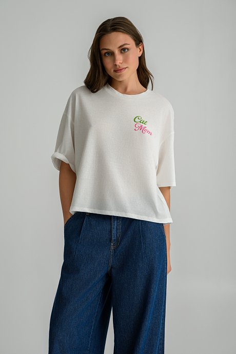 Oversized t-shirt με τύπωμα