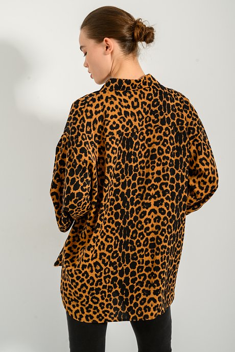 Πουκάμισο με leopard print