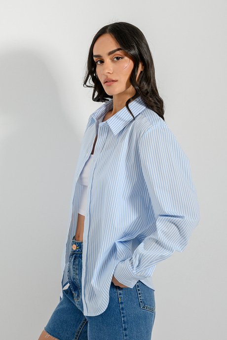 Office shirt with stripes