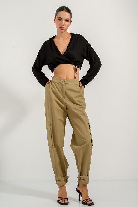 Cruise cropped shirt with tying