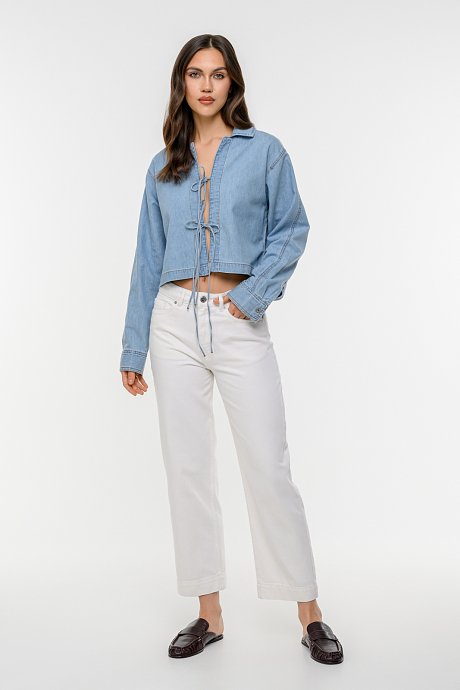 Straight leg denim