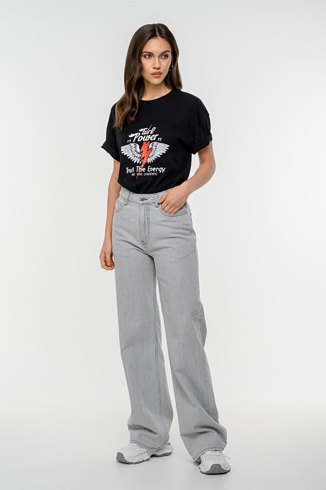 Wide leg ντένιμ