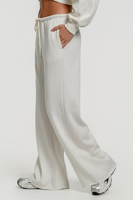 Φούτερ παντελόνι φόρμα wide leg