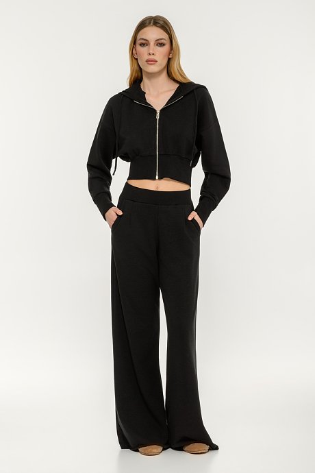Wide leg sweater pants
