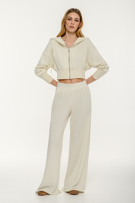 Wide leg sweater pants