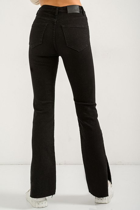 Straight leg denim with cut out detail