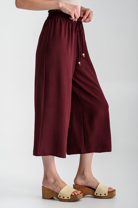 Cullote trousers with cord details