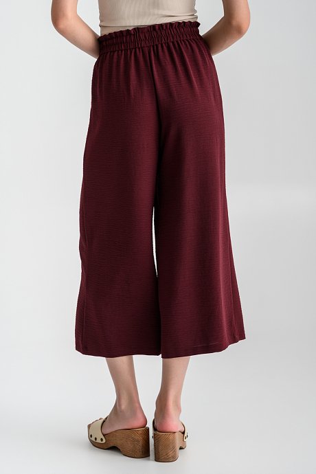 Cullote trousers with cord details