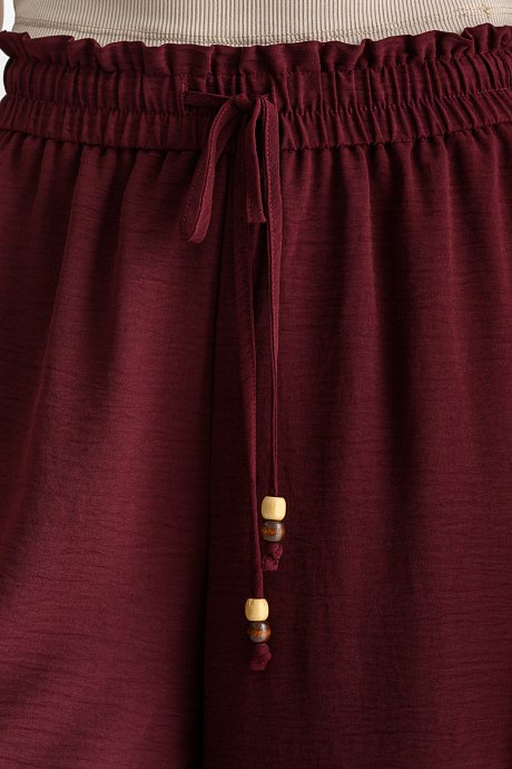 Cullote trousers with cord details