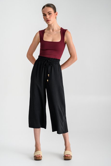 Cullote trousers with cord details