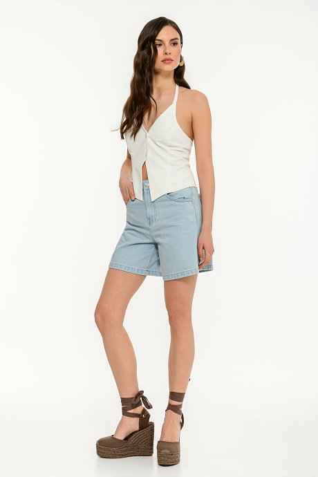 Mom fit ντένιμ σορτς