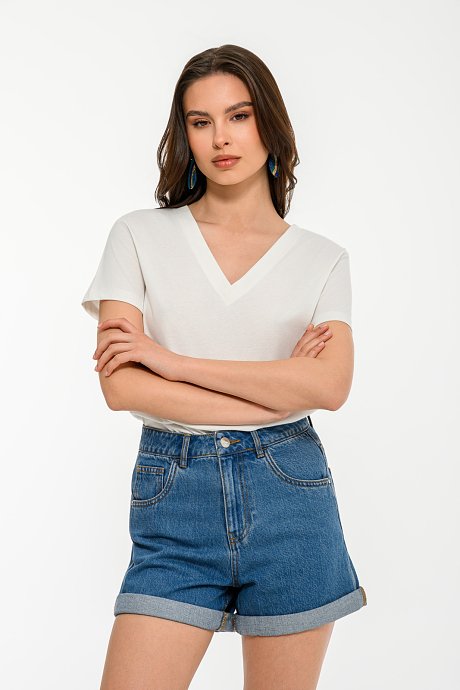 Mom fit ντένιμ σορτς