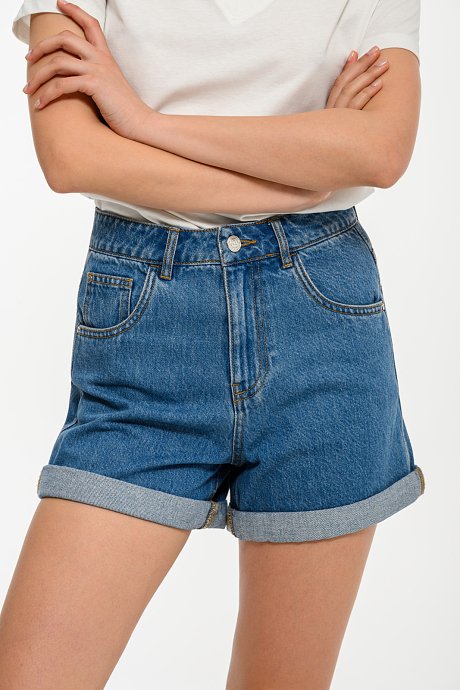Mom fit ντένιμ σορτς