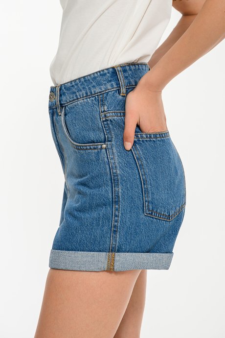 Mom fit ντένιμ σορτς