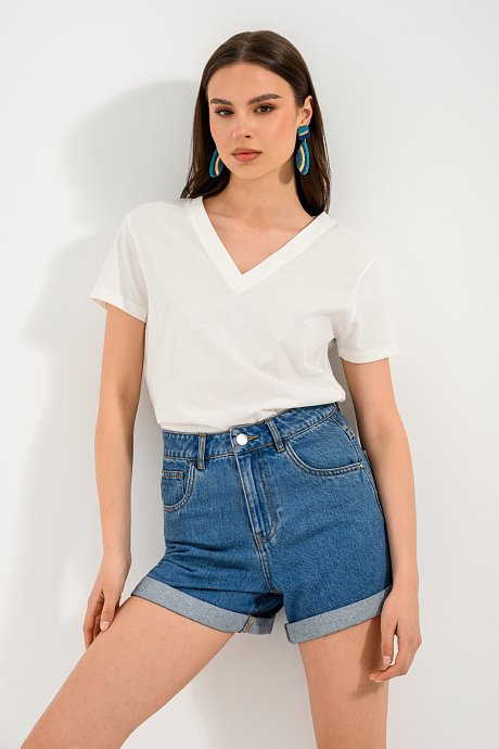 Mom fit ντένιμ σορτς