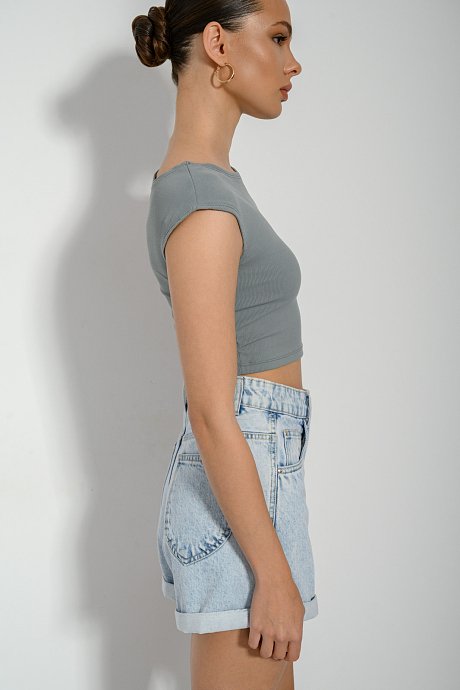 Mom fit ντένιμ σορτς