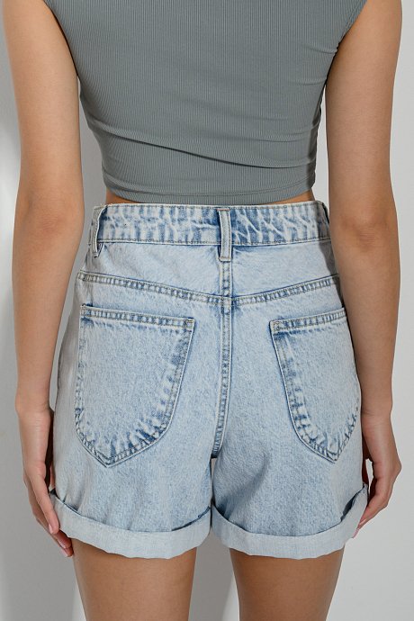 Mom fit ντένιμ σορτς