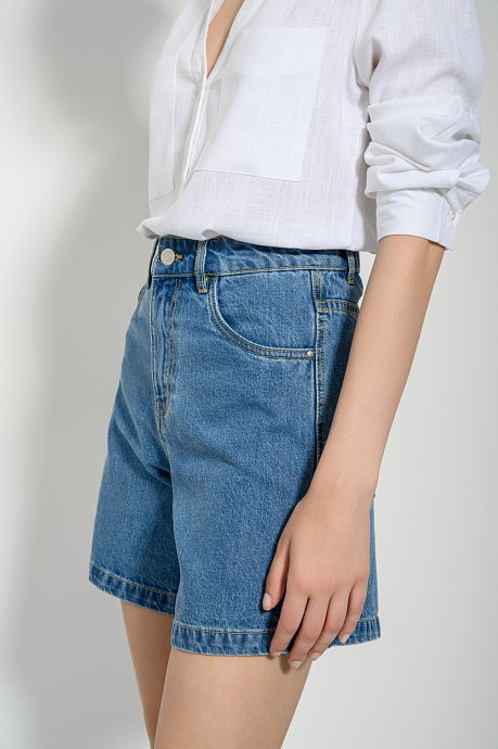 Mom fit ντένιμ σορτς