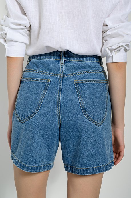 Mom fit ντένιμ σορτς