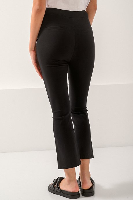 Cropped flaired trousers