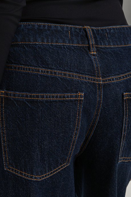 Wide leg ντένιμ με φερμουάρ