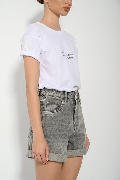 Mom fit ντένιμ σορτς