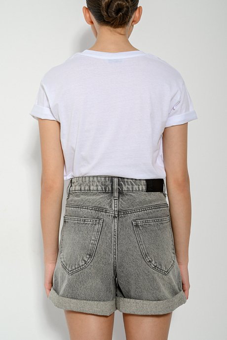 Mom fit ντένιμ σορτς