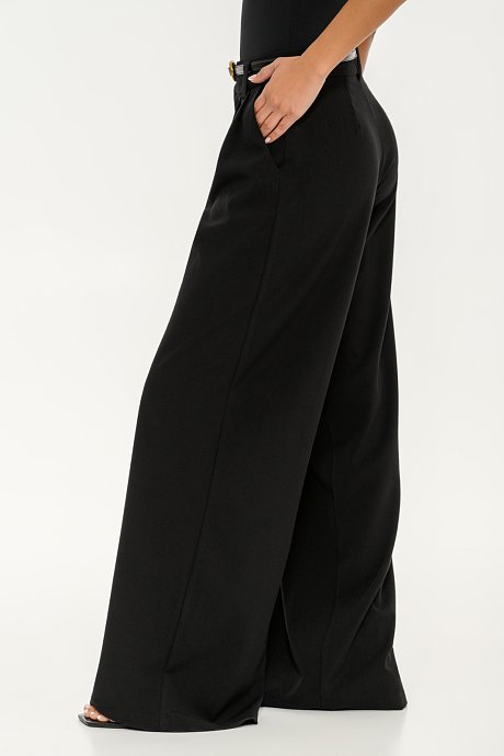 Wide leg παντελόνι με πιέτες